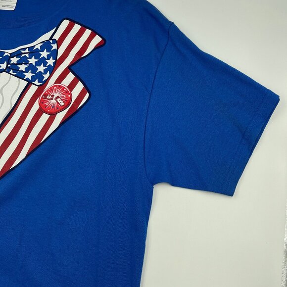 Uncle Sam I Want You 4th of July Men’s T-Shirt Large Blue Gildan Patriotic Tee - Picture 6 of 9